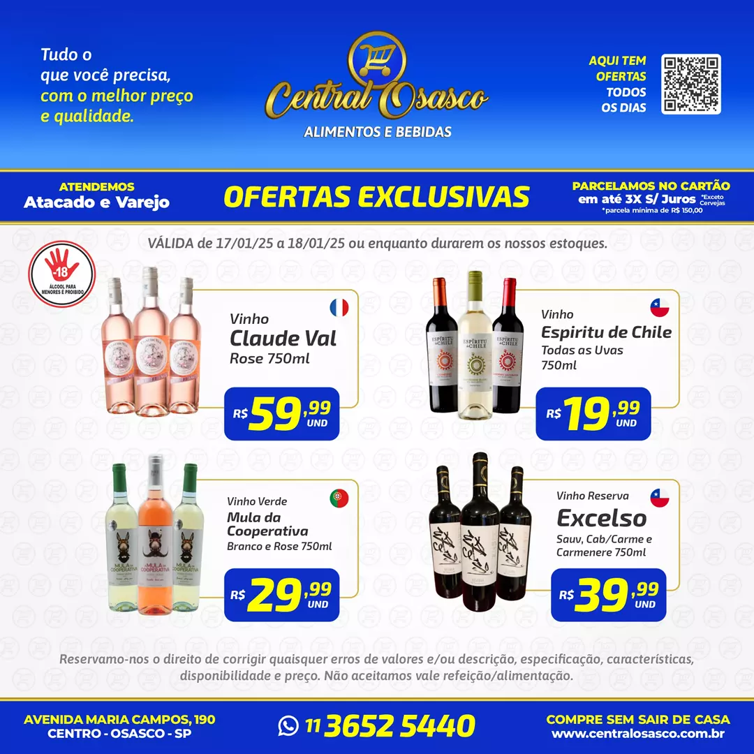 Ofertas do dia - CENTRAL OSASCO Distribuidora de Alimentos e Bebidas